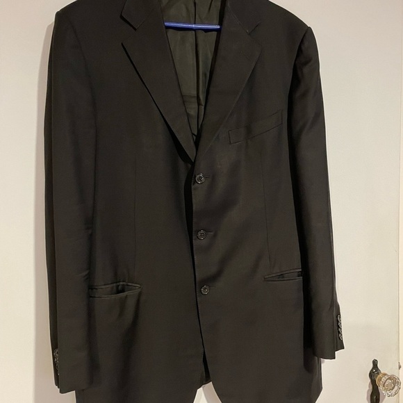 Ermenegildo Zegna Black three button blazer Neiman Marcus SZ 54L - Picture 4 of 8
